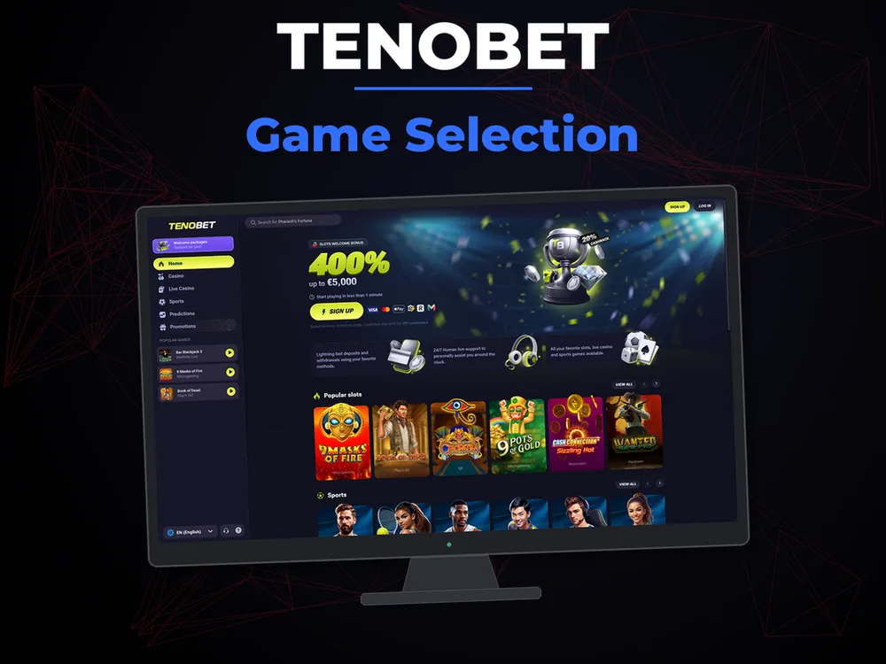 Tenobet - Game Selection